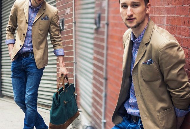 cách phối áo vest nam với quần jean